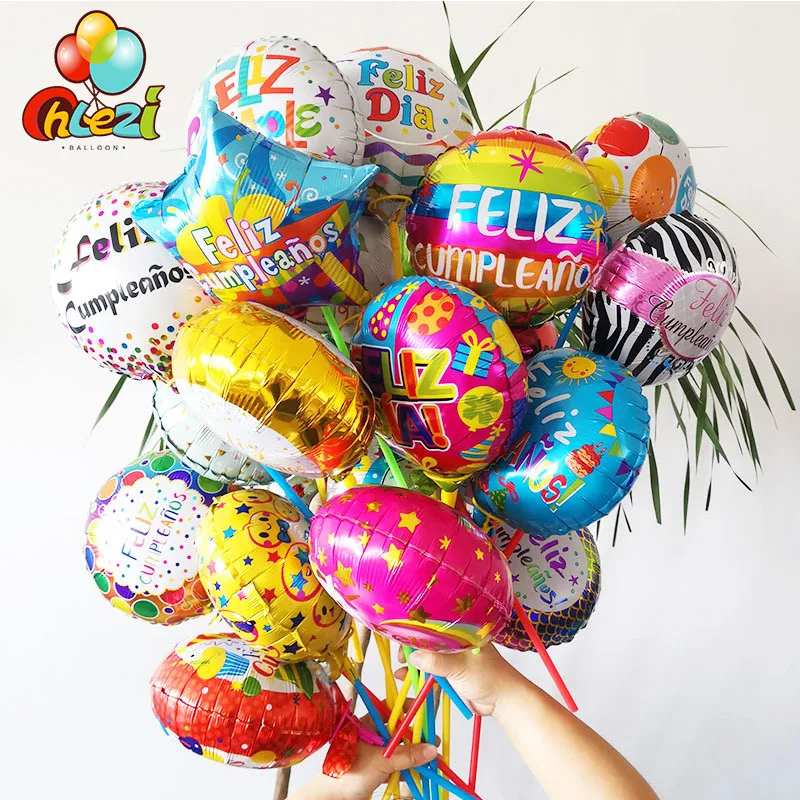 10 Inch Spanish Happy Birthday Balloons Star Round Foil Ballon Feliz Dia Air Globos Birthday Party Decoration Banner Baby Shower
10 Inch Spanish Happy Birthday Balloons Star Round Foil Ballon Feliz Dia Air Globos Birthday Party Decoration Banner Baby Shower