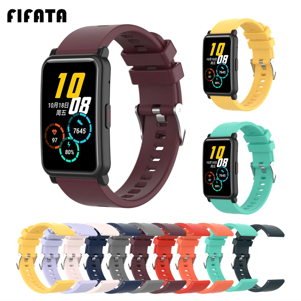 FIFATA Soft Silicone Bracelet For Honor Watch ES Wrist Strap 20mm Watch Band For Garmin Venu SQ Straps For Amazfit Bip U GTS 2
FIFATA Soft Silicone Bracelet For Honor Watch ES Wrist Strap 20mm Watch Band For Garmin Venu SQ Straps For Amazfit Bip U GTS 2