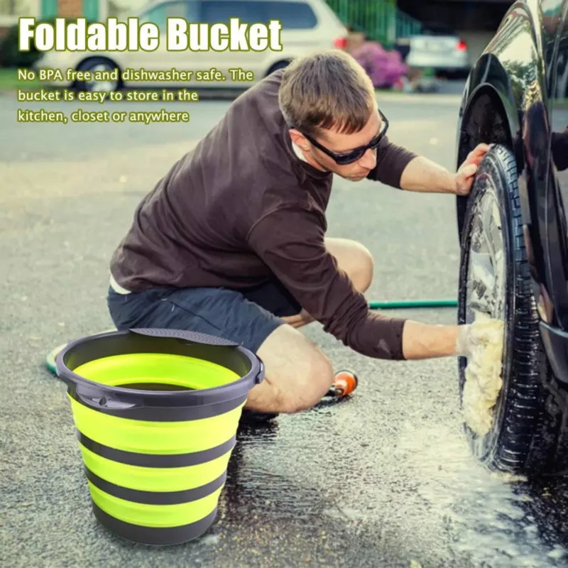 Collapsible Bucket Vehicle Plastic Foldable Basin with Handle Car Wash Bucket Household Portable Outdoor Camping Accessories
Collapsible Bucket Vehicle Plastic Foldable Basin with Handle Car Wash Bucket Household Portable Outdoor Camping Accessories
