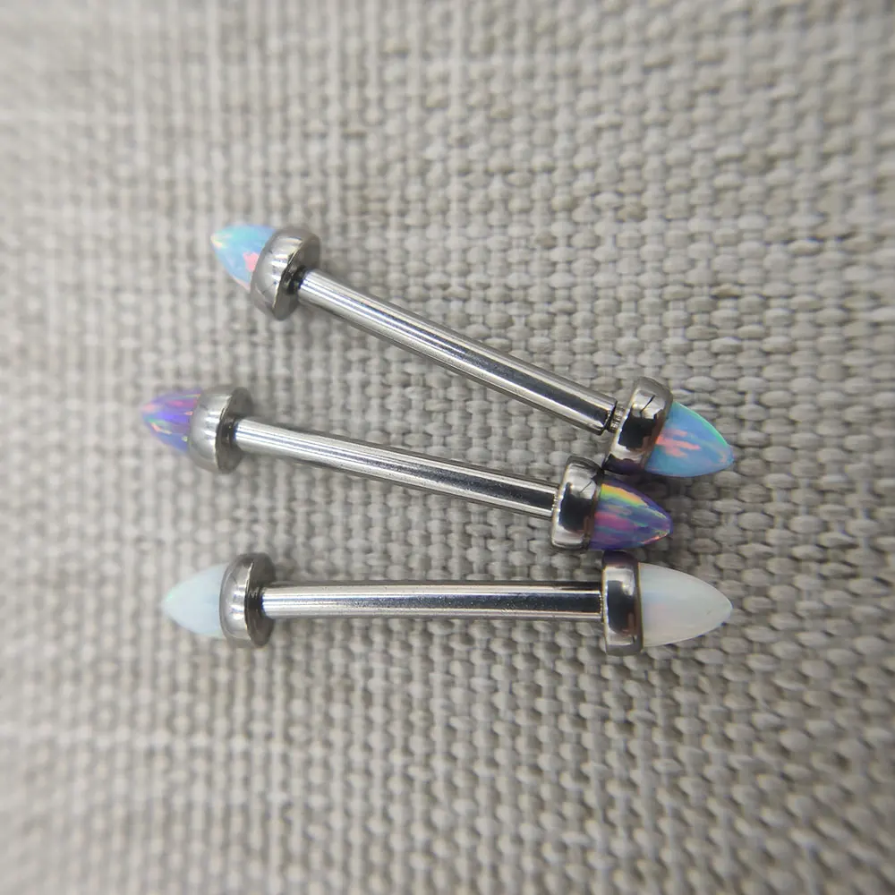 1PCS 14G Impant Grade Titanium Internal Thread Nipple Barbell Opal Cone Ball Piercing Rings Women Body Jewelry Gift
1PCS 14G Impant Grade Titanium Internal Thread Nipple Barbell Opal Cone Ball Piercing Rings Women Body Jewelry Gift