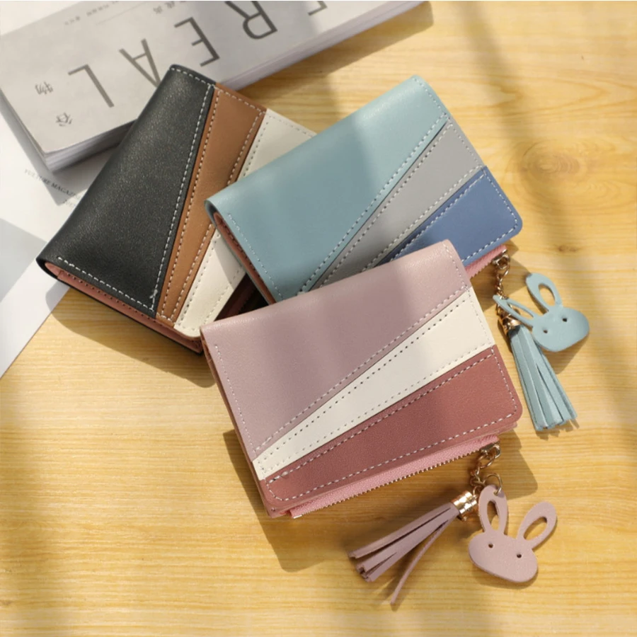 New Wallet Short Women Wallets Zipper Tassel Coin Purse Patchwork Fashion Panelled Clutch Money Bag Card/ID Holder Carteira
New Wallet Short Women Wallets Zipper Tassel Coin Purse Patchwork Fashion Panelled Clutch Money Bag Card/ID Holder Carteira
