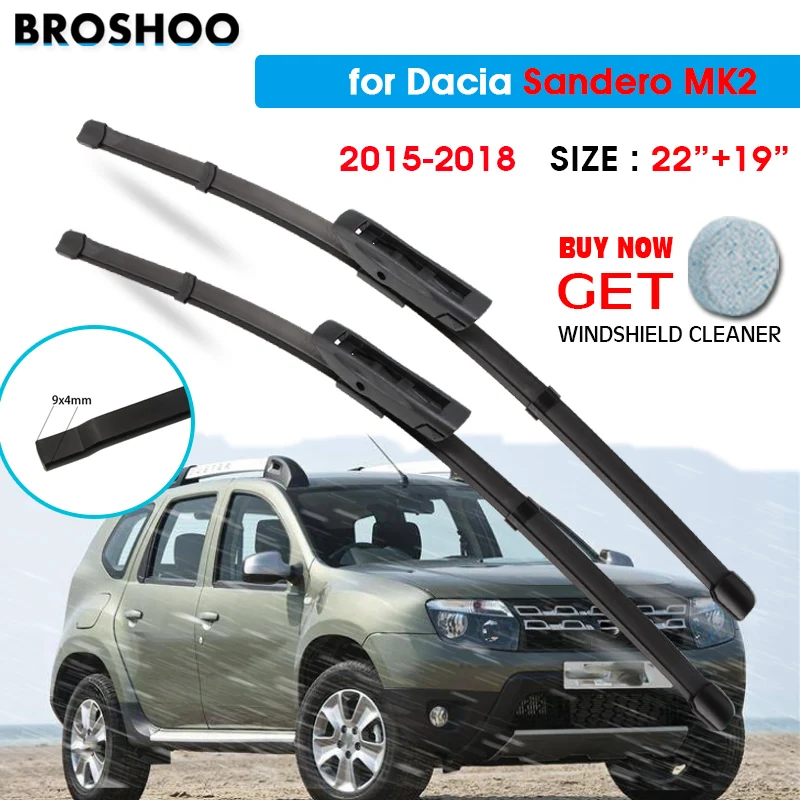 Щетки стеклоочистителя для автомобилей Dacia Sandero MK2 22 "+ 19" 2015-2018, подходит штык дюймов
Щетки стеклоочистителя для автомобилей Dacia Sandero MK2 22 "+ 19" 2015-2018, подходит штык дюймов