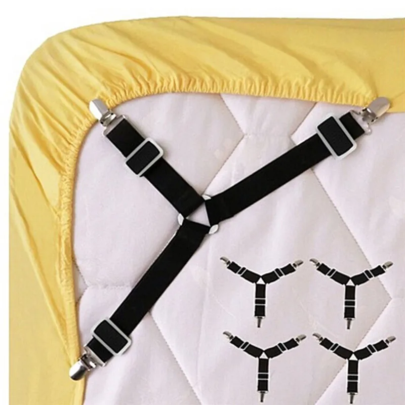 Adjustable Bed Sheet Clips Cover Grippers Holder Mattress Duvet Blanket Fastener Straps Fixing Slip-Resistant Belt
Adjustable Bed Sheet Clips Cover Grippers Holder Mattress Duvet Blanket Fastener Straps Fixing Slip-Resistant Belt