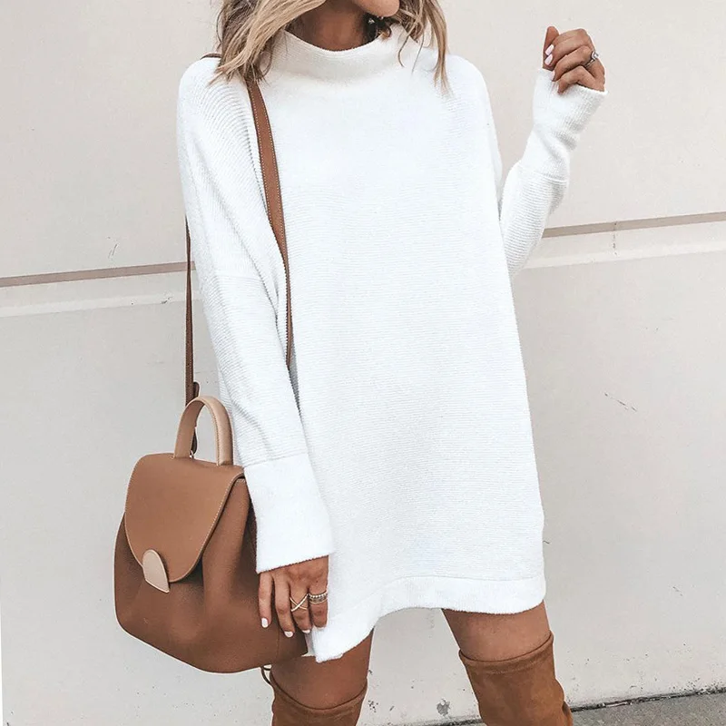 Women Autumn Winter Solid Casual Loose Long Sleeve O Neck Fashion Dress Female European Style Streetwear Dress SJ4309M
Women Autumn Winter Solid Casual Loose Long Sleeve O Neck Fashion Dress Female European Style Streetwear Dress SJ4309M