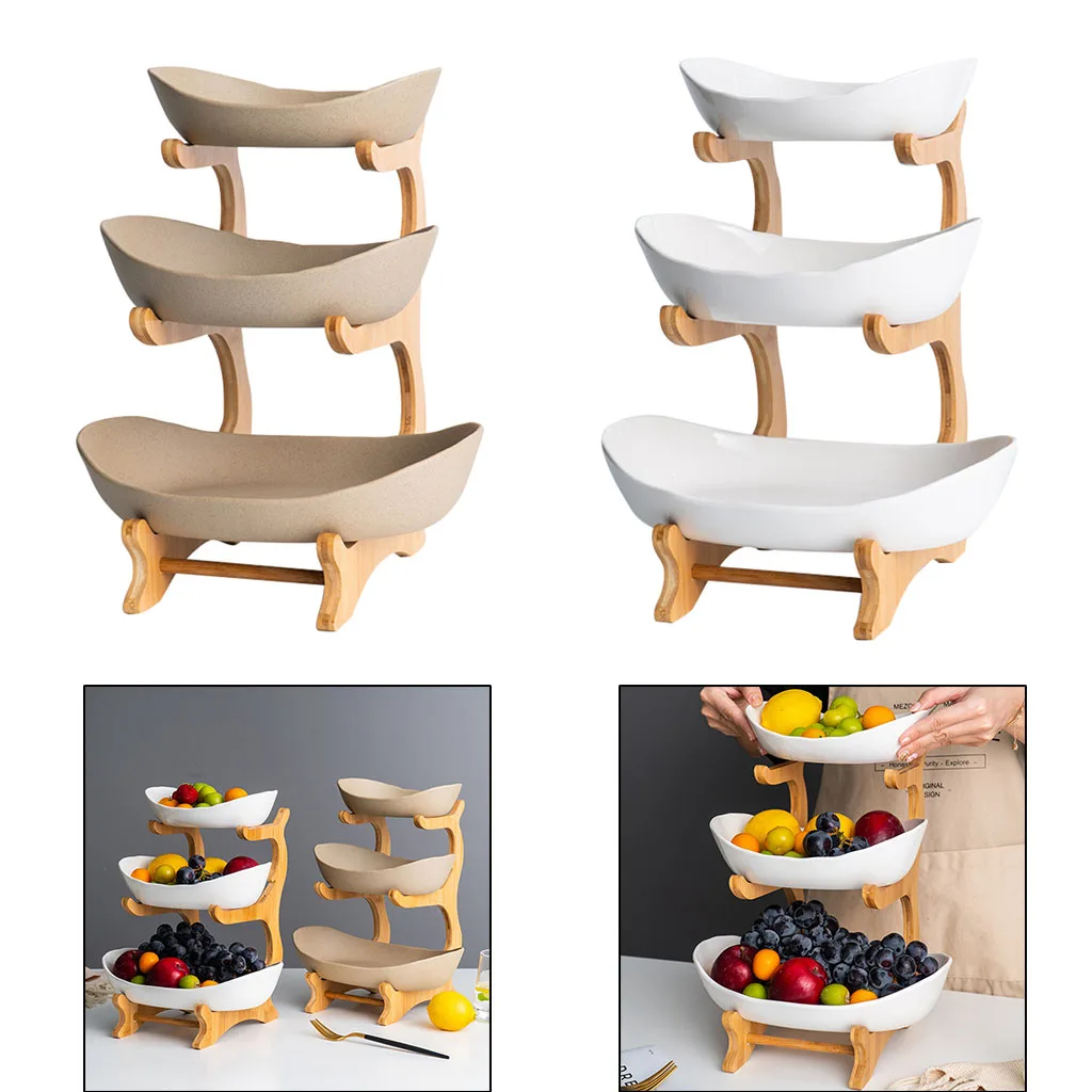 3 Tier Fruit Basket Candy Cookies Serving Bowls Tray Shelves Kitchen Living Room
3 Tier Fruit Basket Candy Cookies Serving Bowls Tray Shelves Kitchen Living Room