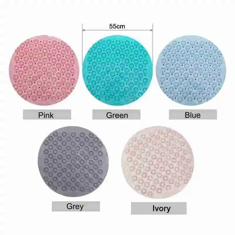 55cm Non-slip Round Bathroom Mat Safety Shower Bath Mat Plastic Massage Pad Bathroom Carpet Floor Drainage Suction cup Bath Mat
55cm Non-slip Round Bathroom Mat Safety Shower Bath Mat Plastic Massage Pad Bathroom Carpet Floor Drainage Suction cup Bath Mat