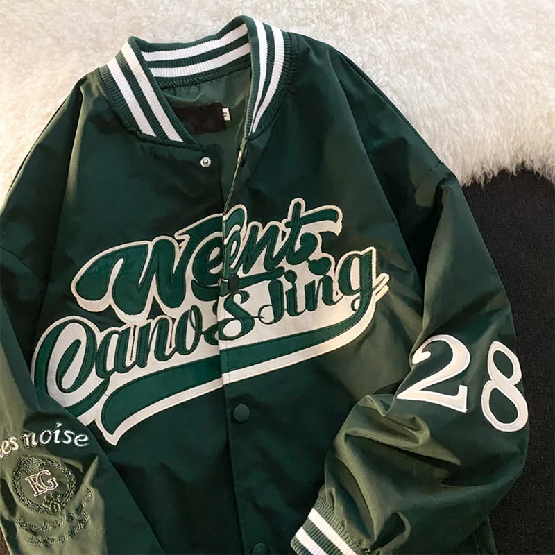 2021 Autumn Street Loose Wild Baseball Uniform Jacket Couple Y2k Top American Retro Bomber Jacket Letter Embroidery Men Women
2021 Autumn Street Loose Wild Baseball Uniform Jacket Couple Y2k Top American Retro Bomber Jacket Letter Embroidery Men Women