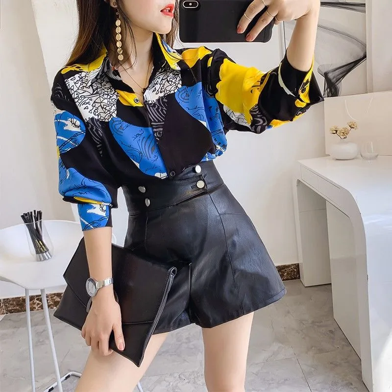 Autumn Winter Women's Shirts Korean Print Shirt Femme Long Sleeve Blouse Casual Loose Chiffon Top Blusas Elegantes Femeninas
Autumn Winter Women's Shirts Korean Print Shirt Femme Long Sleeve Blouse Casual Loose Chiffon Top Blusas Elegantes Femeninas
