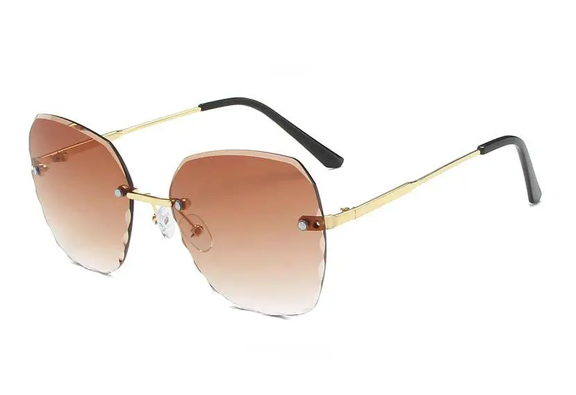 Rimless Sunglasses Women Brand Designer Sun Glasses Gradient Shades Cutting Lens Ladies Frameless Metal Eyeglasses UV400
Rimless Sunglasses Women Brand Designer Sun Glasses Gradient Shades Cutting Lens Ladies Frameless Metal Eyeglasses UV400
