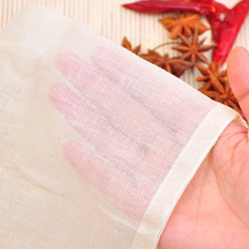 10Pcs Straining Bag Teabags Drawstring Straining Tea Cooking Separate Spice Filter Bag Kitchen Accessories 25*30cm
10Pcs Straining Bag Teabags Drawstring Straining Tea Cooking Separate Spice Filter Bag Kitchen Accessories 25*30cm
