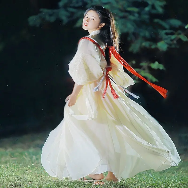 Graceful Fairy Chinese Style Sweet Girl Hanfu Dress God Girl White Renaissance Vintage Anime Cos Costumes Bandage Woman Hanfu
Graceful Fairy Chinese Style Sweet Girl Hanfu Dress God Girl White Renaissance Vintage Anime Cos Costumes Bandage Woman Hanfu