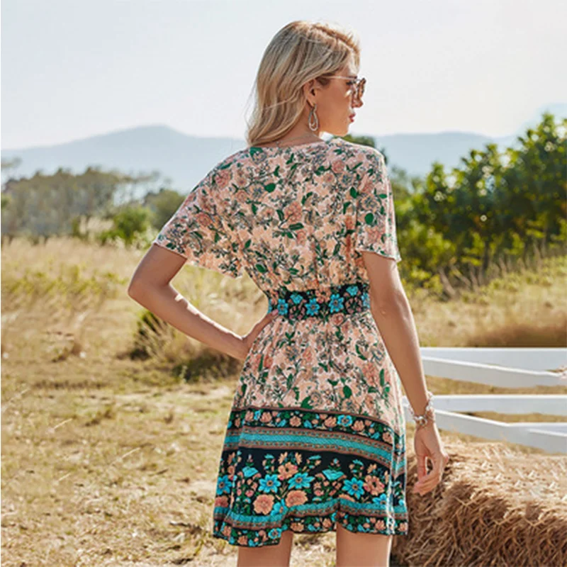 For 202021 Summer V-neck Short Mouwen Bohemian Printed Jurk Women's Suits With Yubby Shein
For 202021 Summer V-neck Short Mouwen Bohemian Printed Jurk Women's Suits With Yubby Shein