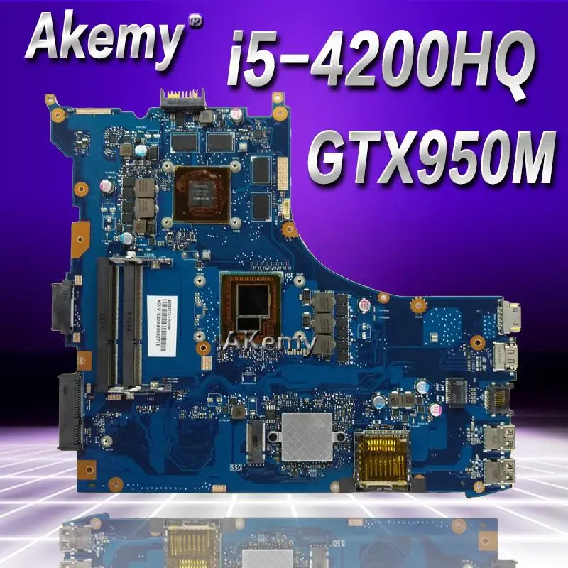 Akemy GL552JX Laptop motherboard For Asus GL552JX GL552J ZX50J Test original mainboard GTX950M 2GB i5-4200HQ
Akemy GL552JX Laptop motherboard For Asus GL552JX GL552J ZX50J Test original mainboard GTX950M 2GB i5-4200HQ