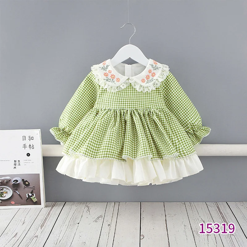 Spring and Autumn Children's Clothing New Lattice Girls Dress Casual Pastoral Style Infant Long-sleeve Kids Dresses for Girls
Spring and Autumn Children's Clothing New Lattice Girls Dress Casual Pastoral Style Infant Long-sleeve Kids Dresses for Girls
