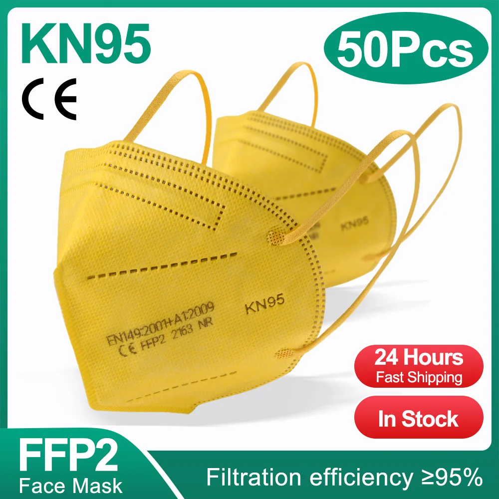 50pcs FFP2 Mouth Mask KN95 Facial Face Mask mascarillas mondkapjes Dust Respirator Against Pollution Breathable Reusable Protect
50pcs FFP2 Mouth Mask KN95 Facial Face Mask mascarillas mondkapjes Dust Respirator Against Pollution Breathable Reusable Protect