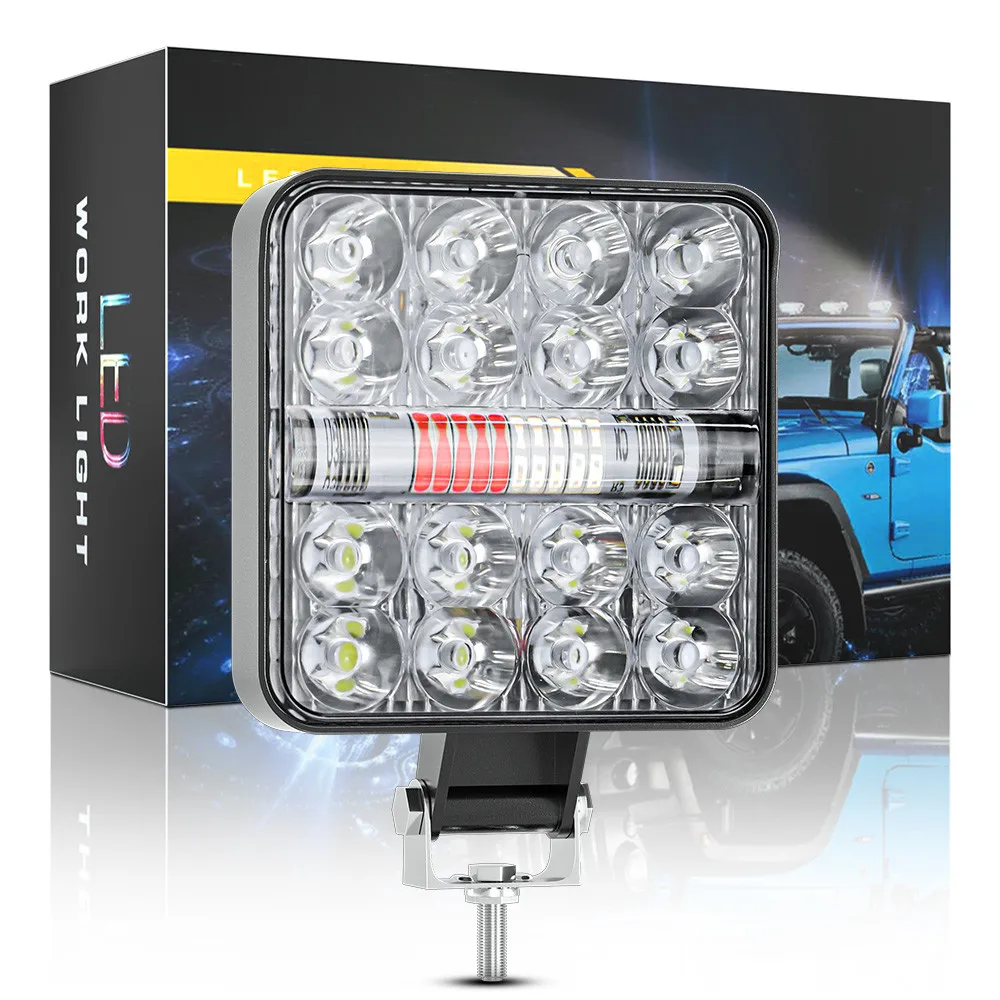 1Pcs 78w Car LED Square Spotlight LED Work Light 12V 24V For Car Truck 4X4 Car SUV ATV White&Blue&Red Strobe Lamp Off-Road ATV
1Pcs 78w Car LED Square Spotlight LED Work Light 12V 24V For Car Truck 4X4 Car SUV ATV White&Blue&Red Strobe Lamp Off-Road ATV