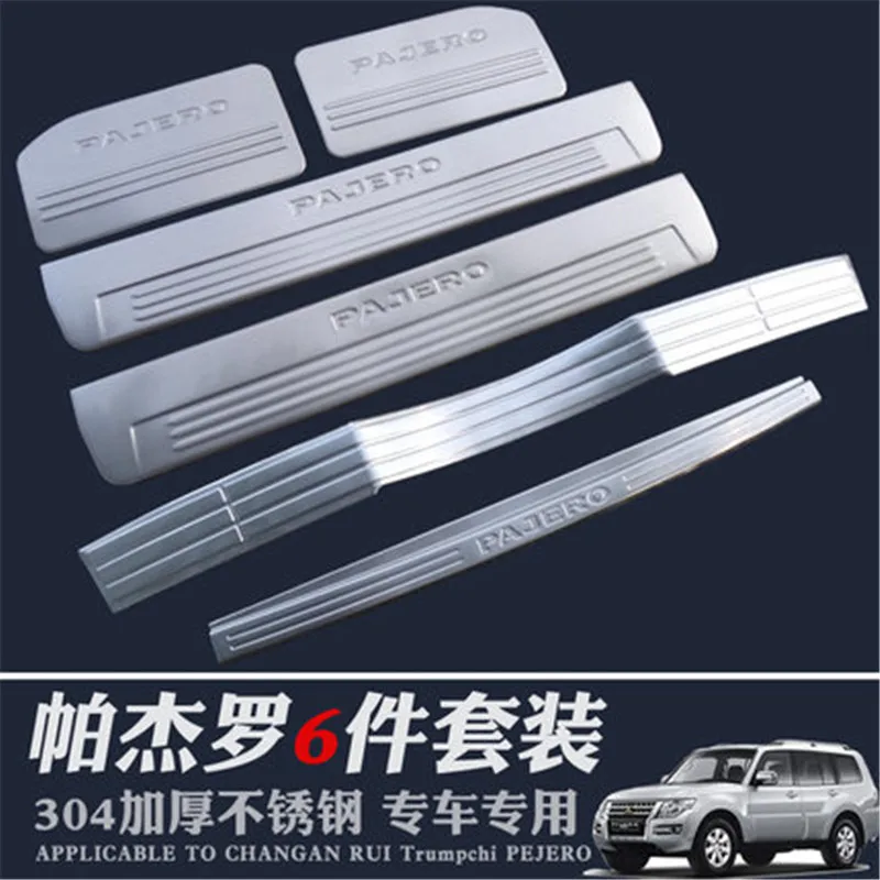 stainless steel car Scuff Plate/Door Sill Rear Bumper Protector Sill For 2003-2019 Mitsubishi Pajero V73 V93 V97 Car styling
stainless steel car Scuff Plate/Door Sill Rear Bumper Protector Sill For 2003-2019 Mitsubishi Pajero V73 V93 V97 Car styling
