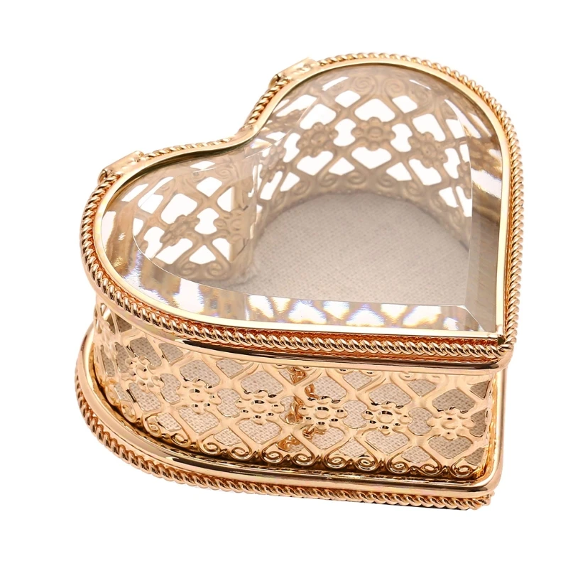 Heart Shape Box Glass Jewelry Storage Box Ring Necklace Dressing Table Makeup Or GXMA
Heart Shape Box Glass Jewelry Storage Box Ring Necklace Dressing Table Makeup Or GXMA