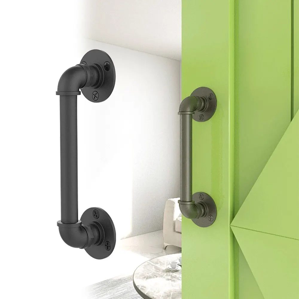 Retro Door Pull Handle for Sliding Barn Door Furniture Hardware Sliding Door Kit for Wooden Door Black
Retro Door Pull Handle for Sliding Barn Door Furniture Hardware Sliding Door Kit for Wooden Door Black