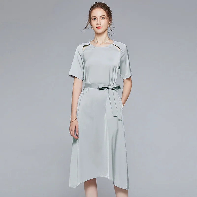 Женские цветочные платья 2020 летние Круглый воротник с завязкой на талии, новинка отделкой узкие длинные повседневные пикантные офисные пля... 
Женские цветочные платья 2020 летние Круглый воротник с завязкой на талии, новинка отделкой узкие длинные повседневные пикантные офисные пля...