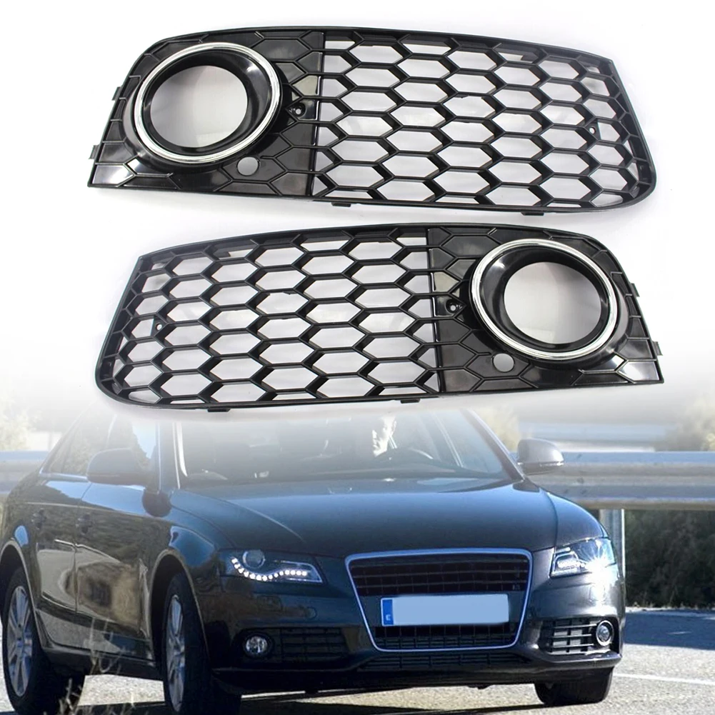 Front Grill Mesh for Audi A4 B8 08-12 Accessories Car Fog Light Honeycomb Cover Car Lights Decoration Frame Accessory 
Front Grill Mesh for Audi A4 B8 08-12 Accessories Car Fog Light Honeycomb Cover Car Lights Decoration Frame Accessory