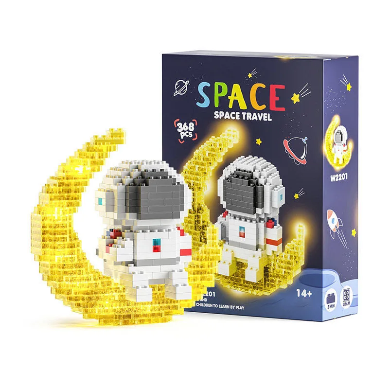 Outer Space Astronauts Assembling building block toys moon luminescence Tabletop ornaments Kids birthday Christmas gift With box
Outer Space Astronauts Assembling building block toys moon luminescence Tabletop ornaments Kids birthday Christmas gift With box