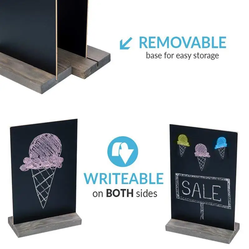 22 x 15CM Message Board Display Sign Wooden Base Double-sided Price Tag Thicker Black Chalkboards Signs Memo Board (Black)
22 x 15CM Message Board Display Sign Wooden Base Double-sided Price Tag Thicker Black Chalkboards Signs Memo Board (Black)