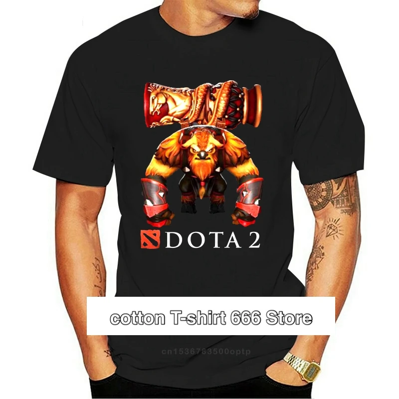 Dota 2 логотип Earthshaker Heroes мужские женские мужские топы Футболка полный размер 
Dota 2 логотип Earthshaker Heroes мужские женские мужские топы Футболка полный размер