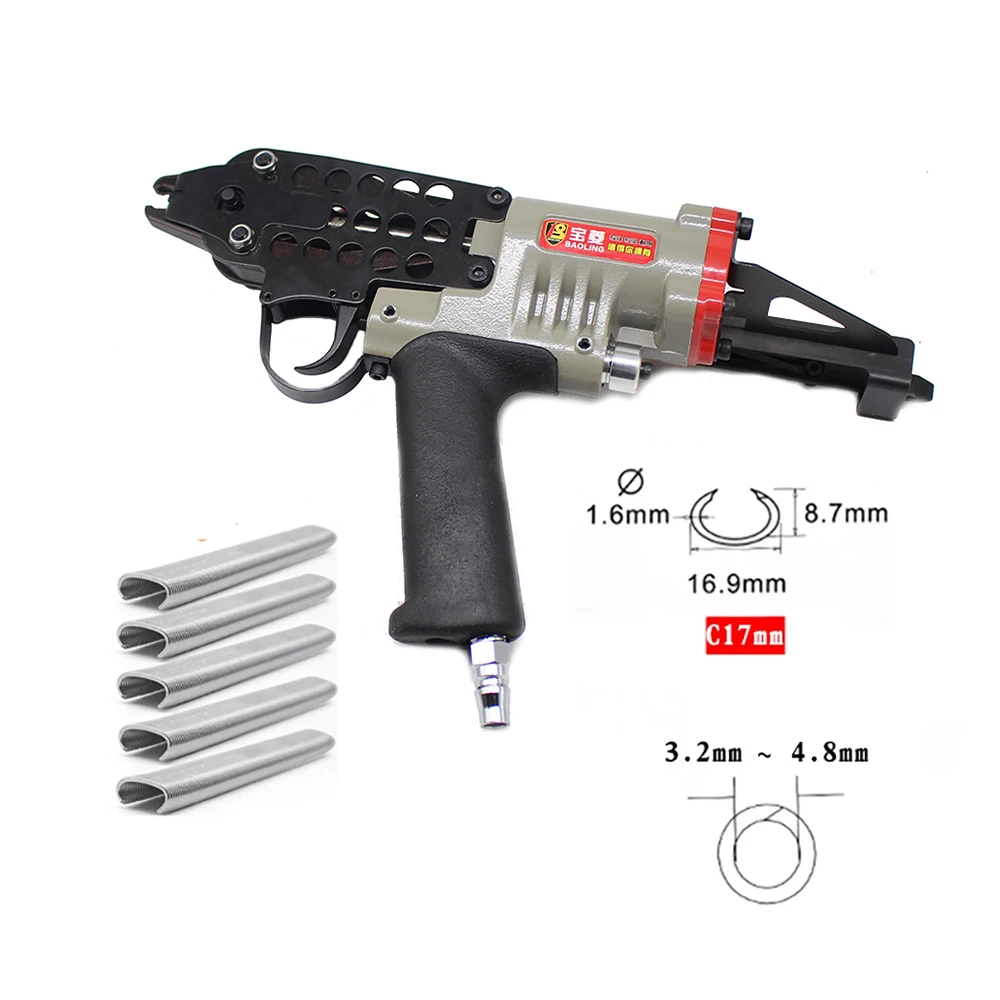 High Quality SC760 Pneumatic C Shape Ring Plier Tool Air C-Type Nail Gun Metal Cage Lashing Tool Fence Connect Tool
High Quality SC760 Pneumatic C Shape Ring Plier Tool Air C-Type Nail Gun Metal Cage Lashing Tool Fence Connect Tool