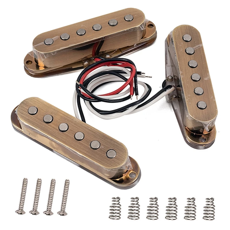 3Pcs Pickups Alnico 5 48/50/52 for Stratocaster Strat ST SG Electric Guitar 27RD
3Pcs Pickups Alnico 5 48/50/52 for Stratocaster Strat ST SG Electric Guitar 27RD