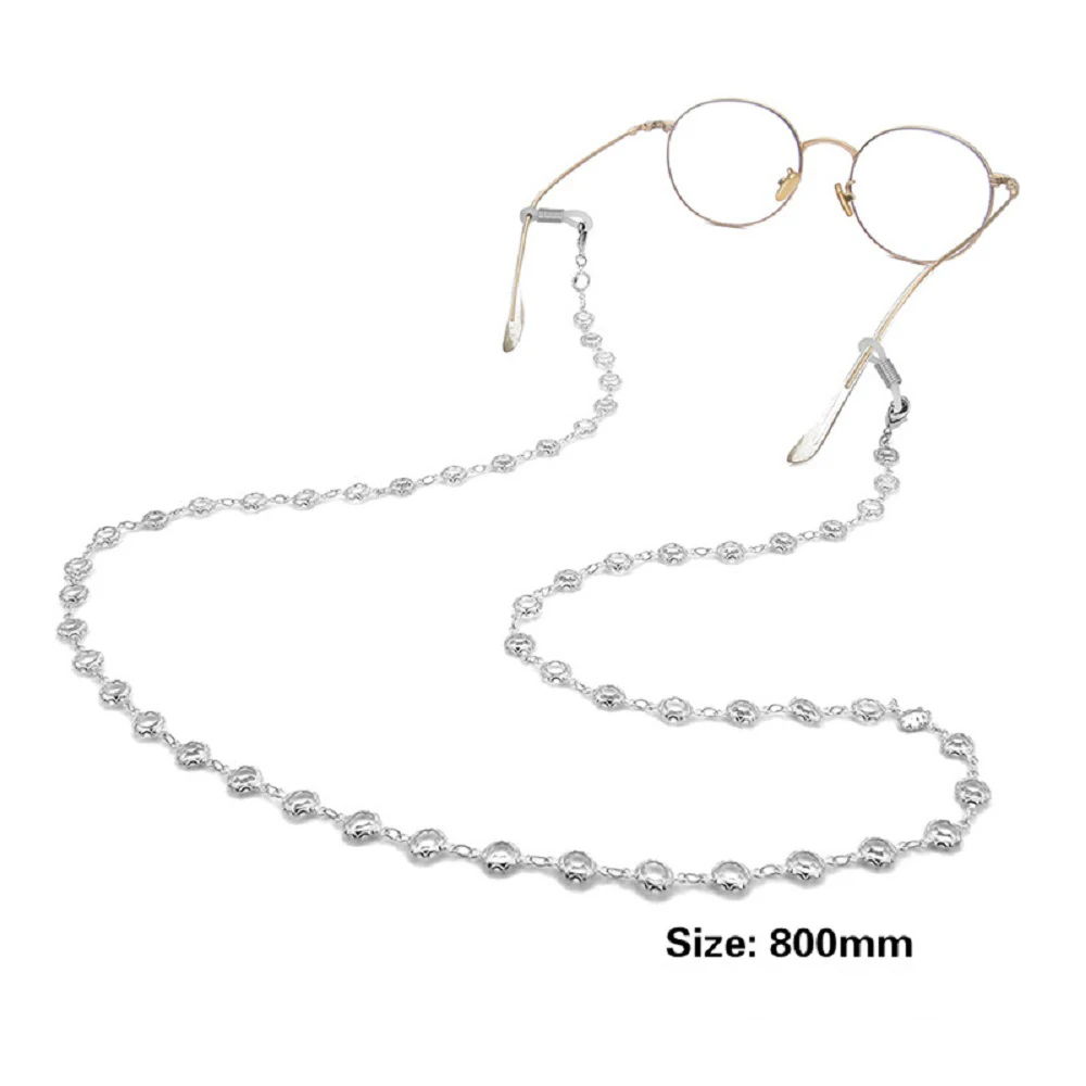 1 Pcs Crystal Beaded Glasses Chain for Women Fashion Lanyard Gold Color Metal Sunglasses Chains Strap Cord Hanging Neck Holder
1 Pcs Crystal Beaded Glasses Chain for Women Fashion Lanyard Gold Color Metal Sunglasses Chains Strap Cord Hanging Neck Holder