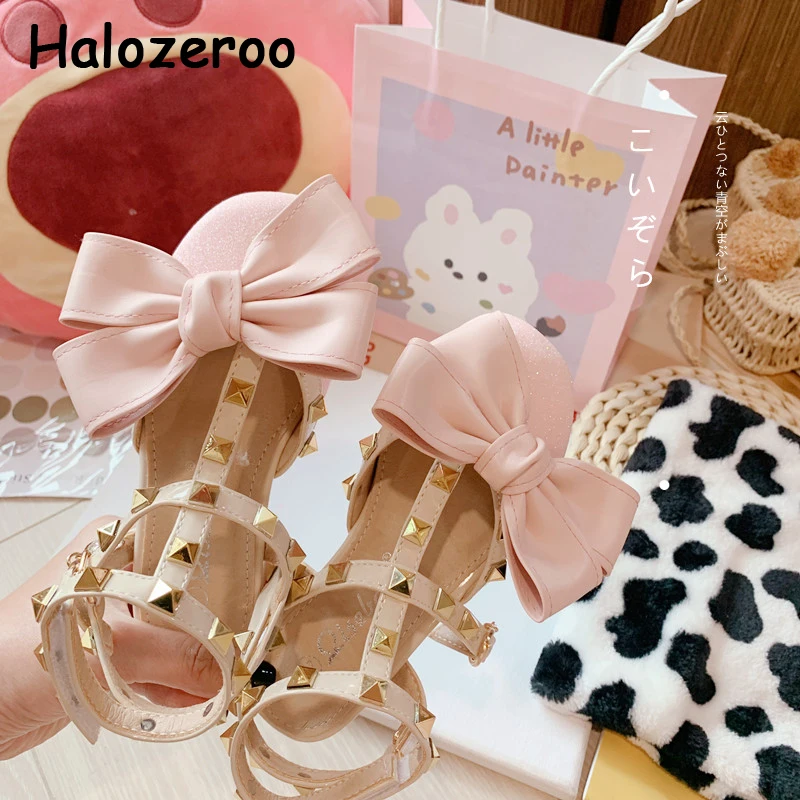 New Summer Kids Bow Beach Sandals Toddler Rivets Princess Sandals Baby Girls Sandals Children Pink Brand Shoes Closed Toe Shoes
New Summer Kids Bow Beach Sandals Toddler Rivets Princess Sandals Baby Girls Sandals Children Pink Brand Shoes Closed Toe Shoes