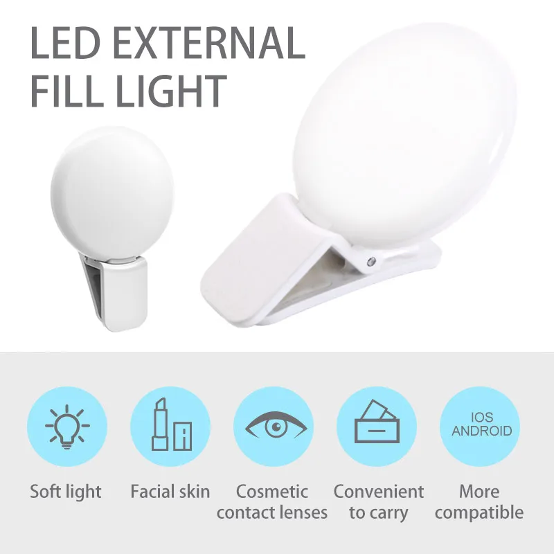 LED Ring Light Portable 3 Levels Live Streaming Flash LED Clip Ring Fill Light for Phone Computer Laptop Video Calls
LED Ring Light Portable 3 Levels Live Streaming Flash LED Clip Ring Fill Light for Phone Computer Laptop Video Calls