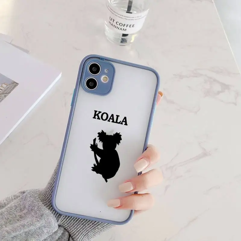 cute koala bear Phone Case Camera Protection Bumper For iPhone 12 11 Pro XS Max XR X 8 7 Plus Translucent Matte Shockproof Cover 
cute koala bear Phone Case Camera Protection Bumper For iPhone 12 11 Pro XS Max XR X 8 7 Plus Translucent Matte Shockproof Cover