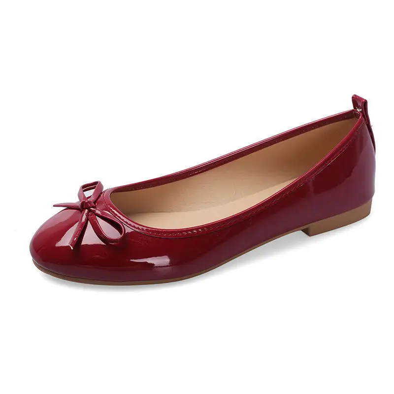 Pop Women Flats Shoes Casual Light Comfortable Patent Leather Summer Lady Students Fashion Design Korea Bowknot Shoe Female Nice
Pop Women Flats Shoes Casual Light Comfortable Patent Leather Summer Lady Students Fashion Design Korea Bowknot Shoe Female Nice