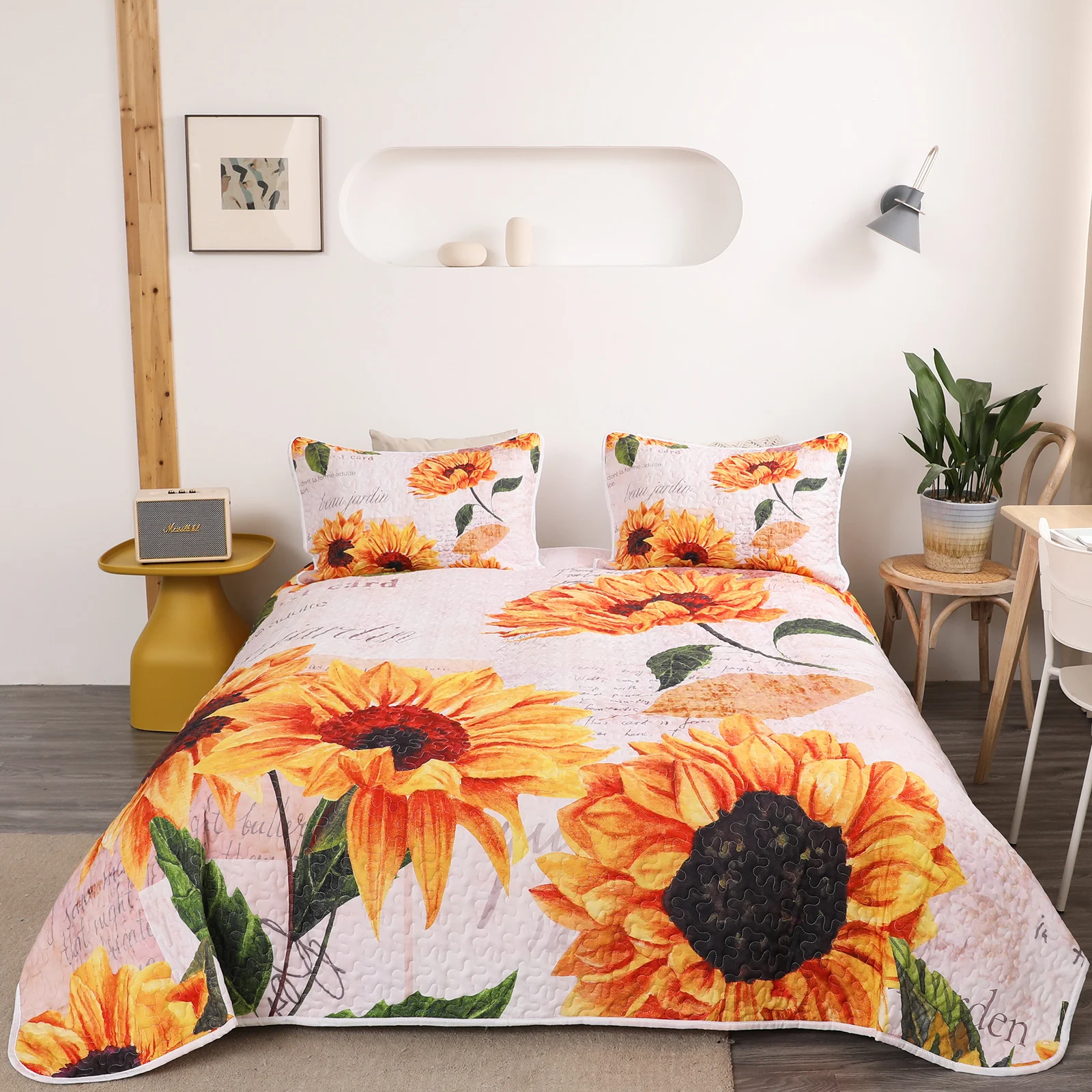 Комплект постельного белья в стиле ретро, винтажное покрывало с надписью «Sunflower» и принтом «Queen 1»
Комплект постельного белья в стиле ретро, винтажное покрывало с надписью «Sunflower» и принтом «Queen 1»