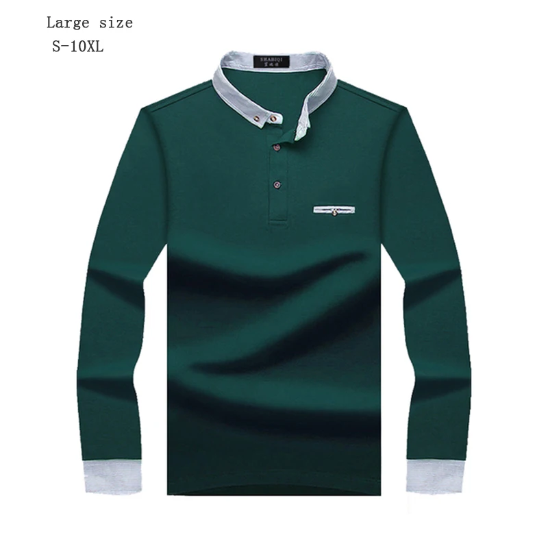 Men's Stand Collar Long Sleeve Men's Business Casual Cotton Men's T-shirt Autumn Long Sleeve Polo Shirt Loose Large Size pocket
Men's Stand Collar Long Sleeve Men's Business Casual Cotton Men's T-shirt Autumn Long Sleeve Polo Shirt Loose Large Size pocket