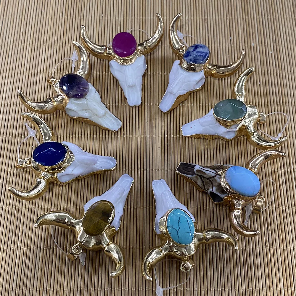 Natural Amethyst Necklace Pendant Bull Bone Pendant Men's Necklace Retro Pop Punk Charm DIY Handmade Bracelet Accessories
Natural Amethyst Necklace Pendant Bull Bone Pendant Men's Necklace Retro Pop Punk Charm DIY Handmade Bracelet Accessories