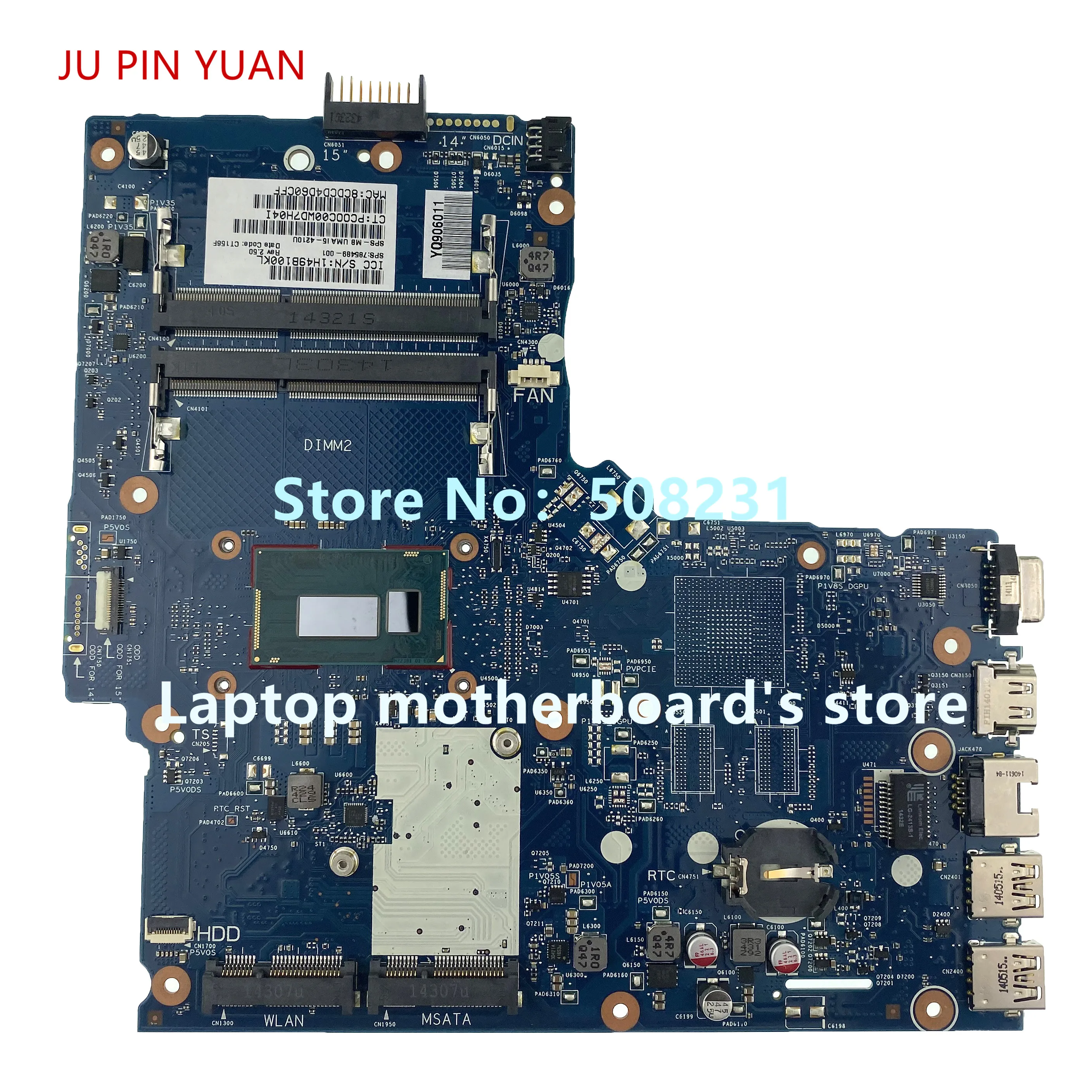 Материнская плата для ноутбука HP 350 G1 G2 785489-001 785489-501 785489-601 6050A2608301-MB-A05
Материнская плата для ноутбука HP 350 G1 G2 785489-001 785489-501 785489-601 6050A2608301-MB-A05