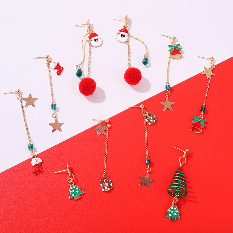 New Christmas Series Earrings Geometric Beaded Christmas Earrings For Women Girls Stylish Red And Green Beaded Santa Earrings
New Christmas Series Earrings Geometric Beaded Christmas Earrings For Women Girls Stylish Red And Green Beaded Santa Earrings