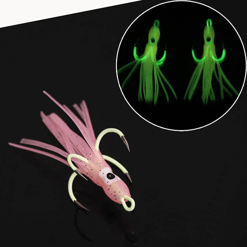 4pcs/Pack Fishing Skirt Hook 4 Hooks Luminous High Carbon Steel Luminous Fishing Jig Head Octopus Fishhooks Accessories
4pcs/Pack Fishing Skirt Hook 4 Hooks Luminous High Carbon Steel Luminous Fishing Jig Head Octopus Fishhooks Accessories