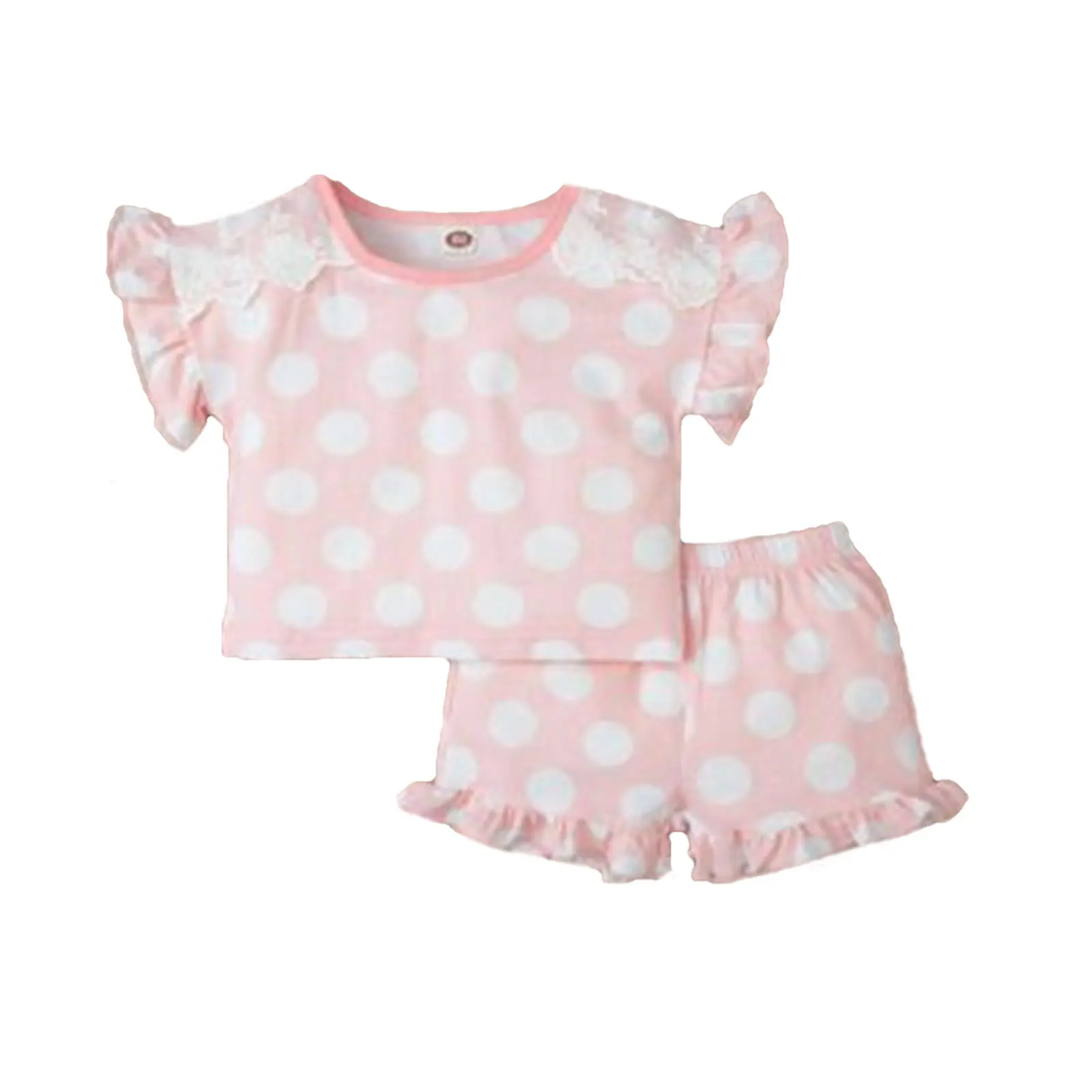 Для малышей, для маленьких девочек, короткий рукав и комплект с шортами в горошек с кружевом для маленьких девочек, футболка и оборками Коро... 
Для малышей, для маленьких девочек, короткий рукав и комплект с шортами в горошек с кружевом для маленьких девочек, футболка и оборками Коро...