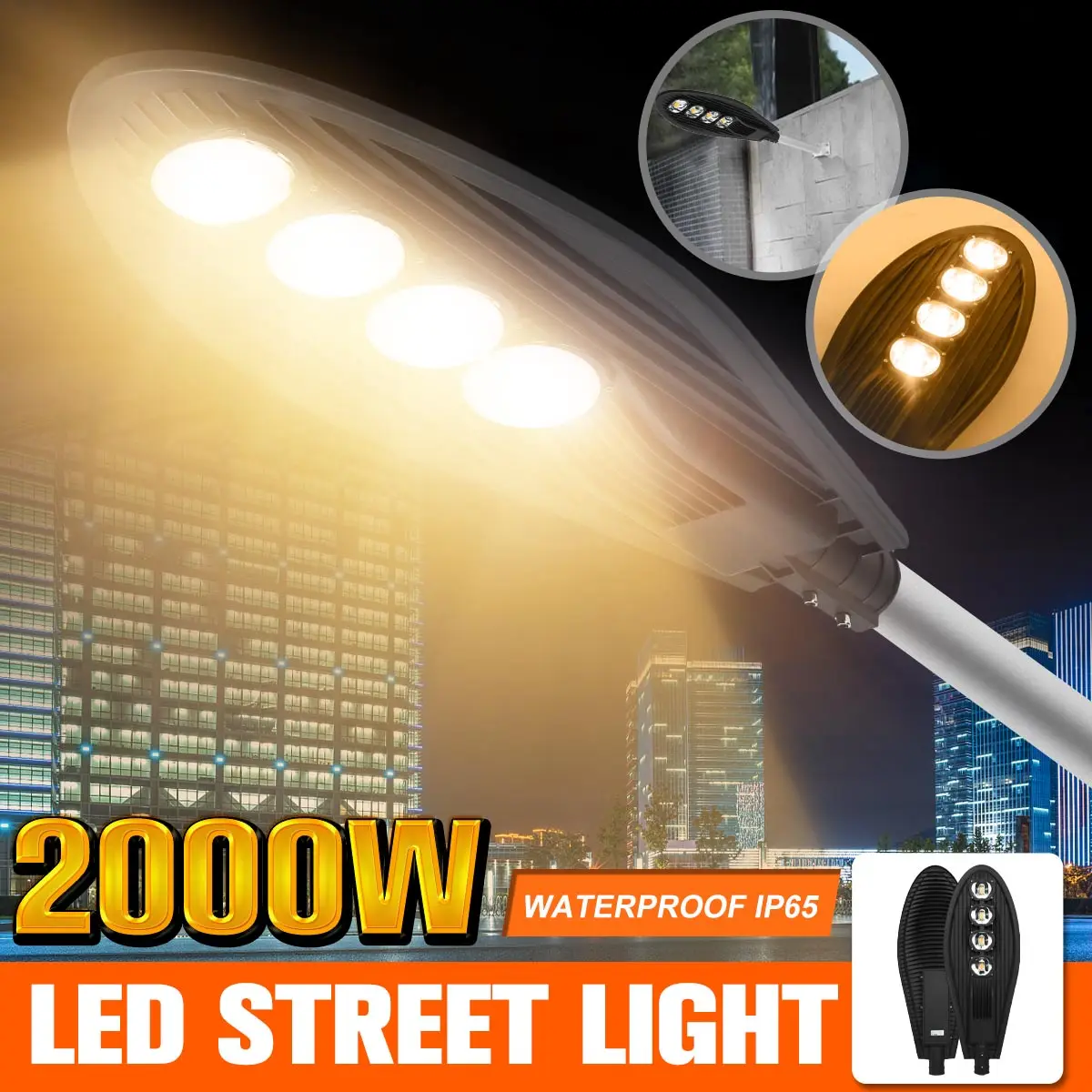 2000W LED Street Lamp Road Flood Light Industrial Lamp Outdoor Garden Yard Light LED Lamp Highlight Path Lighting AC85-265V/DC12
2000W LED Street Lamp Road Flood Light Industrial Lamp Outdoor Garden Yard Light LED Lamp Highlight Path Lighting AC85-265V/DC12