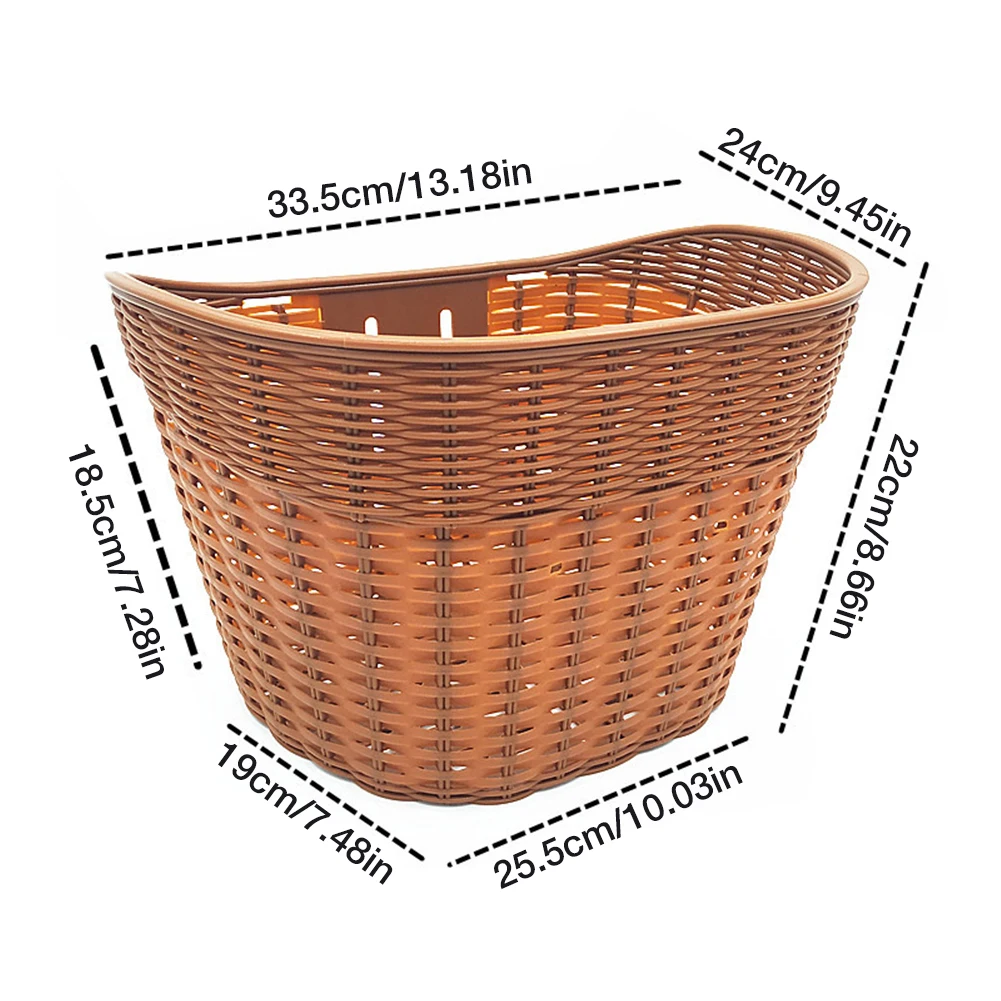 Bike Basket Waterproof Anti-fade Plastic Durable Bicycle Handlebar Storage Basket Woven Shape Shopping Container
Bike Basket Waterproof Anti-fade Plastic Durable Bicycle Handlebar Storage Basket Woven Shape Shopping Container