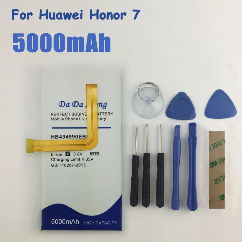Аккумулятор высокой емкости HB494590EBC 5000 мАч для Huawei Honor 7 G620 G628 Honor7|battery for huawei|battery