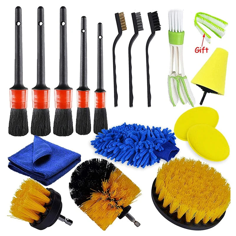 17 Pcs Car Cleaning Brush Detailing Brush Set Dirt Dust Clean Brushes For Car Interior Exterior Leather Air Vents Clean
17 Pcs Car Cleaning Brush Detailing Brush Set Dirt Dust Clean Brushes For Car Interior Exterior Leather Air Vents Clean