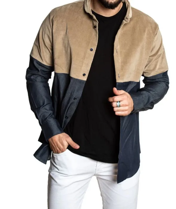 Corduroy Casual Shirts Men Outdoor Casual Lapel Color Block Loose Men's Shirt New Autumn Spring Fashion Shirt For Men
Corduroy Casual Shirts Men Outdoor Casual Lapel Color Block Loose Men's Shirt New Autumn Spring Fashion Shirt For Men