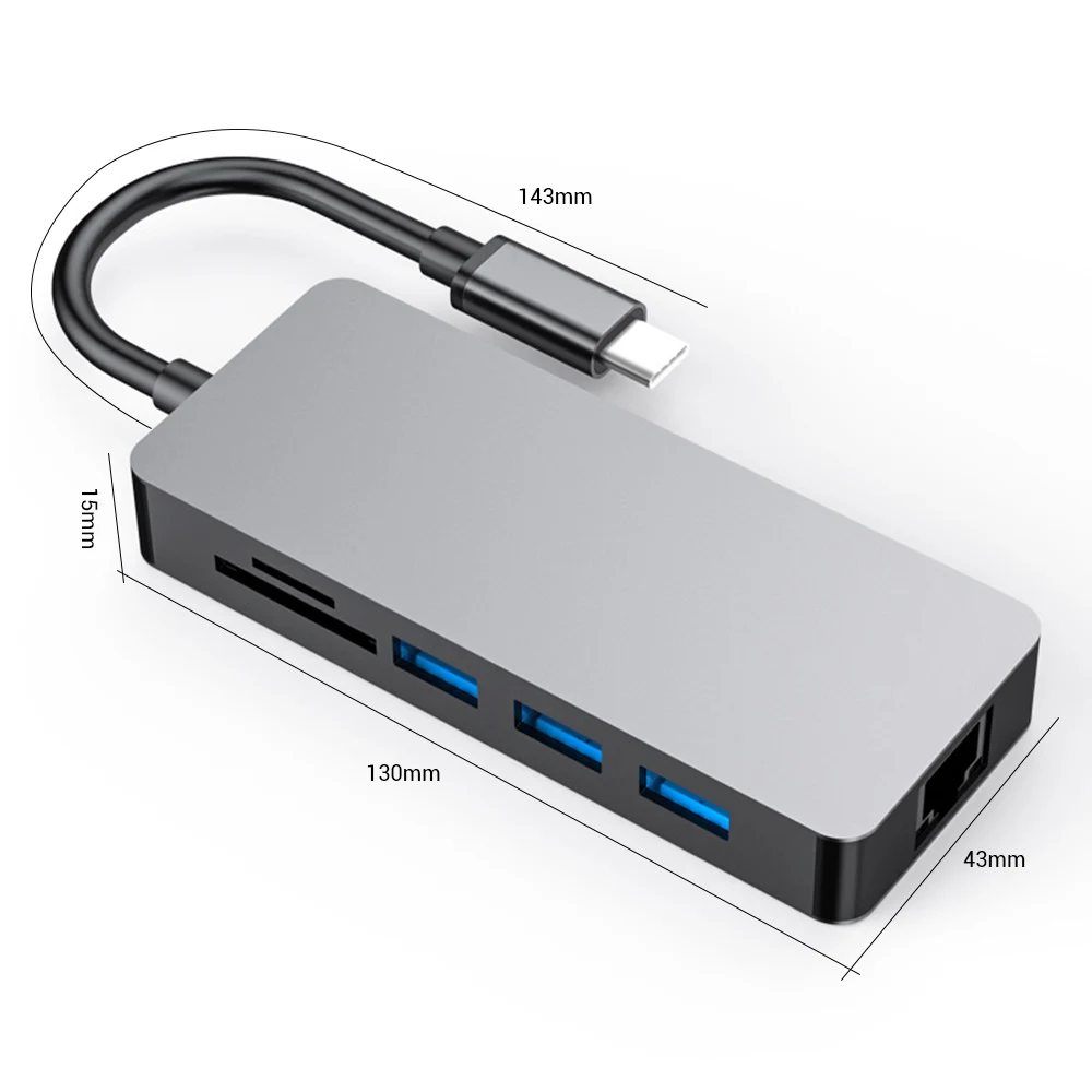 8 in 1 Type C Hub USB C to USB 3.0 RJ45 SD/TF PD Fast Charging 4K HDMI-Compatible Splitter Laptop Phone Docking Station
8 in 1 Type C Hub USB C to USB 3.0 RJ45 SD/TF PD Fast Charging 4K HDMI-Compatible Splitter Laptop Phone Docking Station