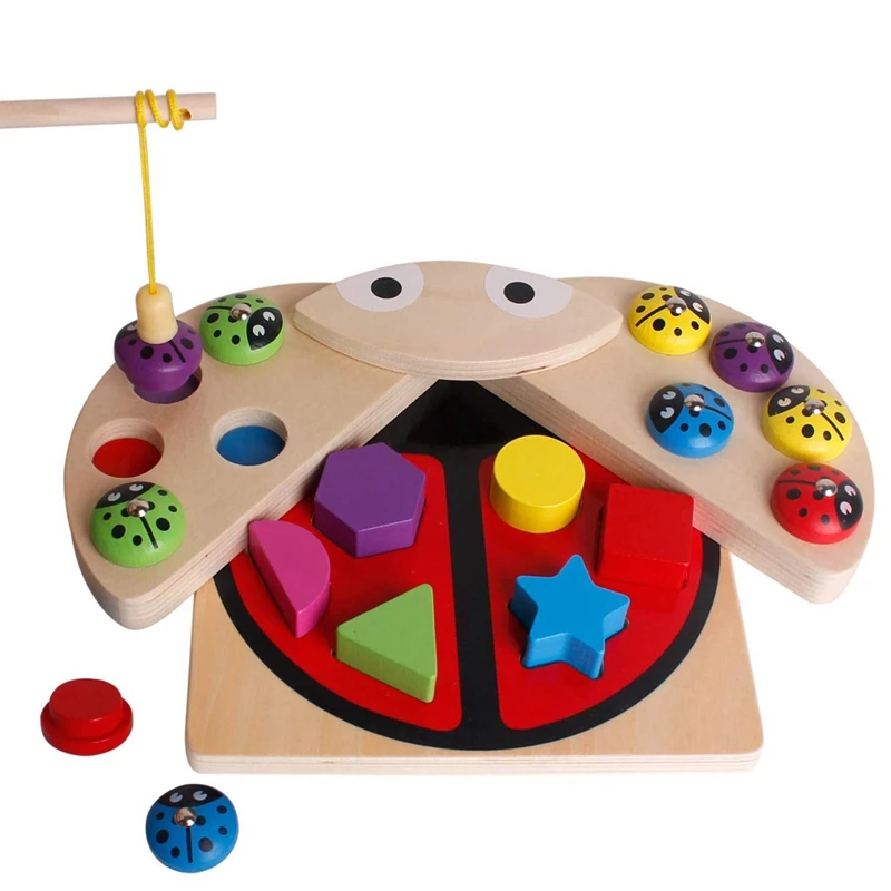 Wooden Magnetic Fishing Game for Kids Insect Catching Toy Memory Exercise Toy 3 4 5 Years Old Girl Boy Education Toy
Wooden Magnetic Fishing Game for Kids Insect Catching Toy Memory Exercise Toy 3 4 5 Years Old Girl Boy Education Toy