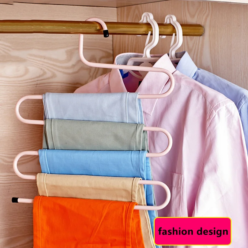 Thicker 5 Layers S Type Multifunction Pants Hangers Holders Trousers Hanger Clothing Wardrobe Storage Rack Drying Rack Trouser
Thicker 5 Layers S Type Multifunction Pants Hangers Holders Trousers Hanger Clothing Wardrobe Storage Rack Drying Rack Trouser